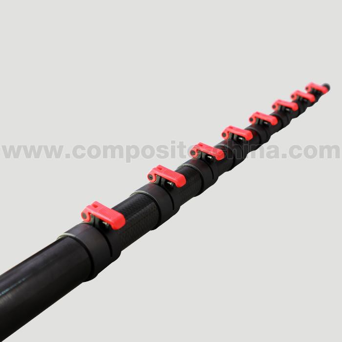 High strength telescopic pole